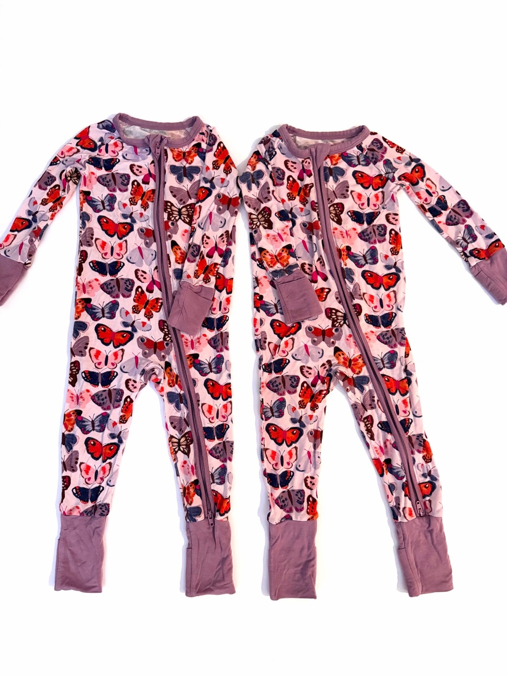 Little Sleepies Butterfly Kisses Bamboo Zippy Pajamas